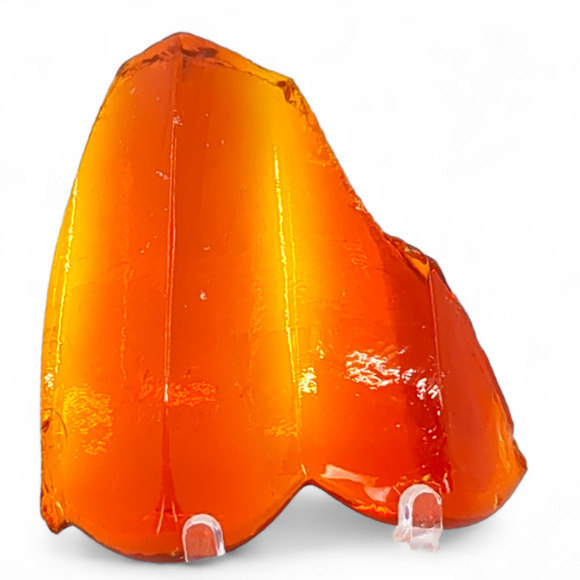 Amberina Art Glass Cullet Glowing Cadmium Slag #4GS42 - Picture 3 of 7